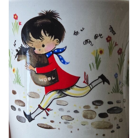 Vintage James Kent Old Foley Baa Baa Black Sheep Childs Mug Made In England EUC - Picture 2 of 7